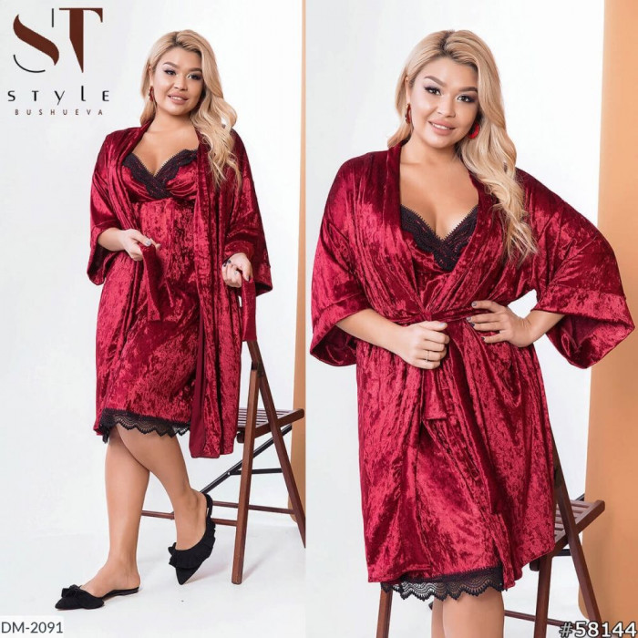 Халати Plus Size DM-2091 — елегантність для дому