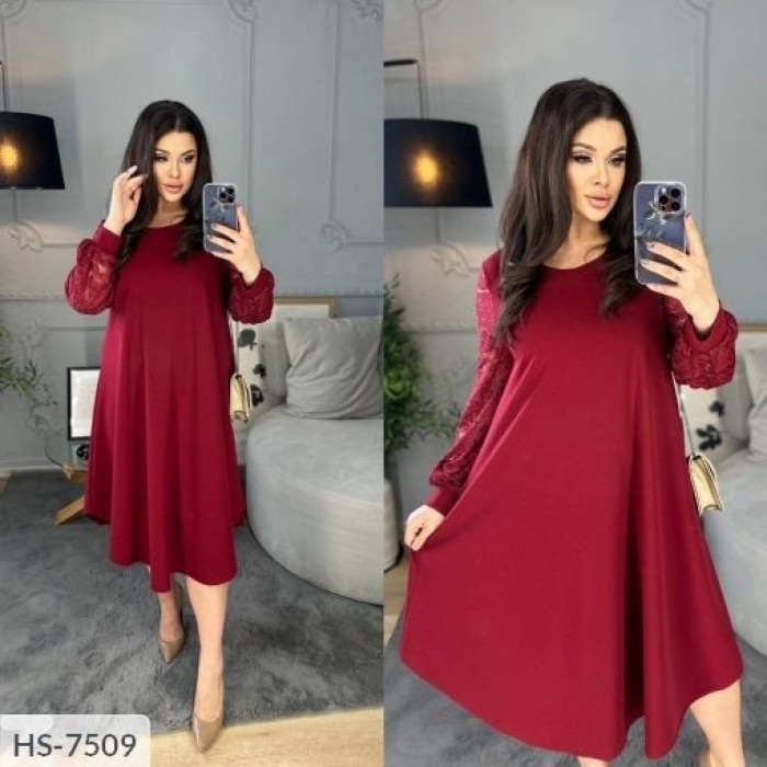 Стильні сукні Plus Size HS-7509 — ідеальна посадка для будь-якої фігури