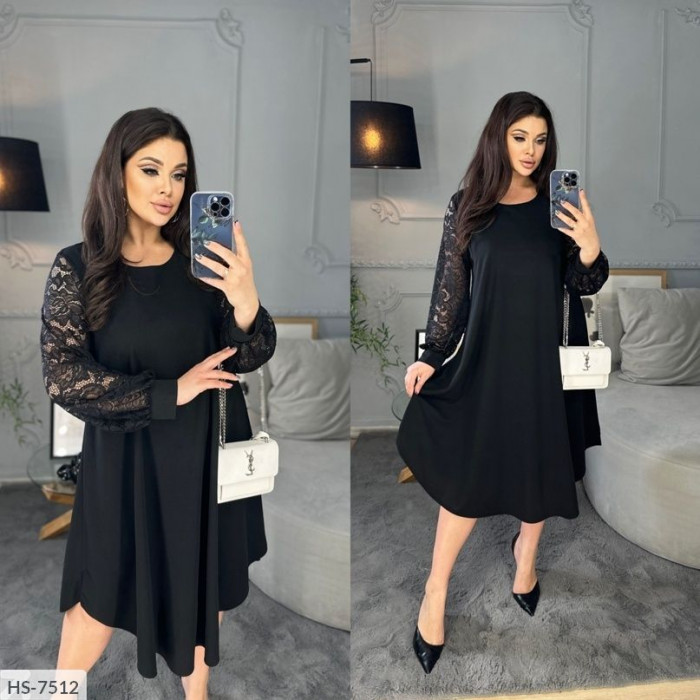 Стильні сукні Plus Size HS-7512 — ідеальна посадка для будь-якої фігури