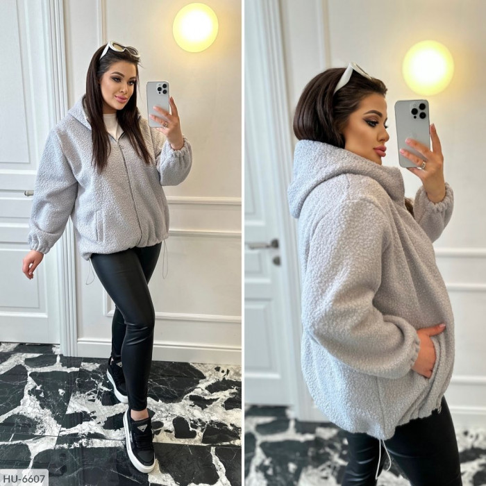 Модні куртки Plus Size HU-6607 — зручність і мода