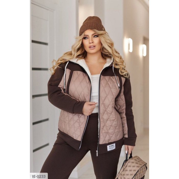 Жіночі прогулянкові костюми XL+ IE-0233 — тренди сезону