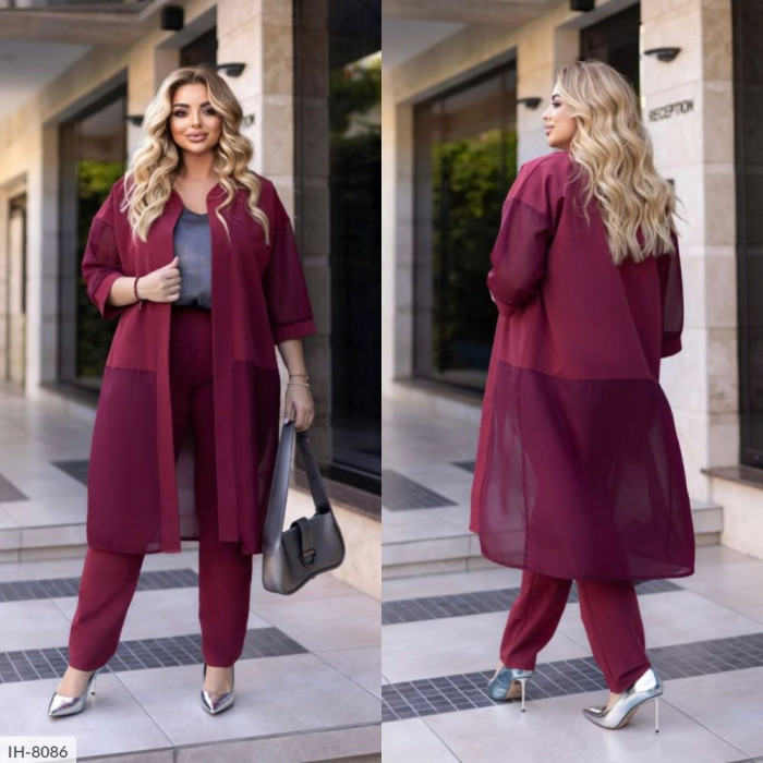 Модні костюми великого розміру IH-8086 — стиль і комфорт