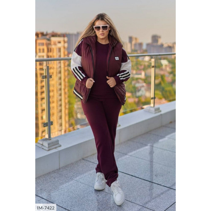 Жіночі прогулянкові костюми XL+ IM-7422 — тренди сезону