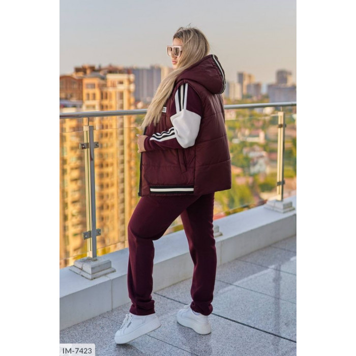 Жіночі прогулянкові костюми XL+ IM-7423 — тренди сезону