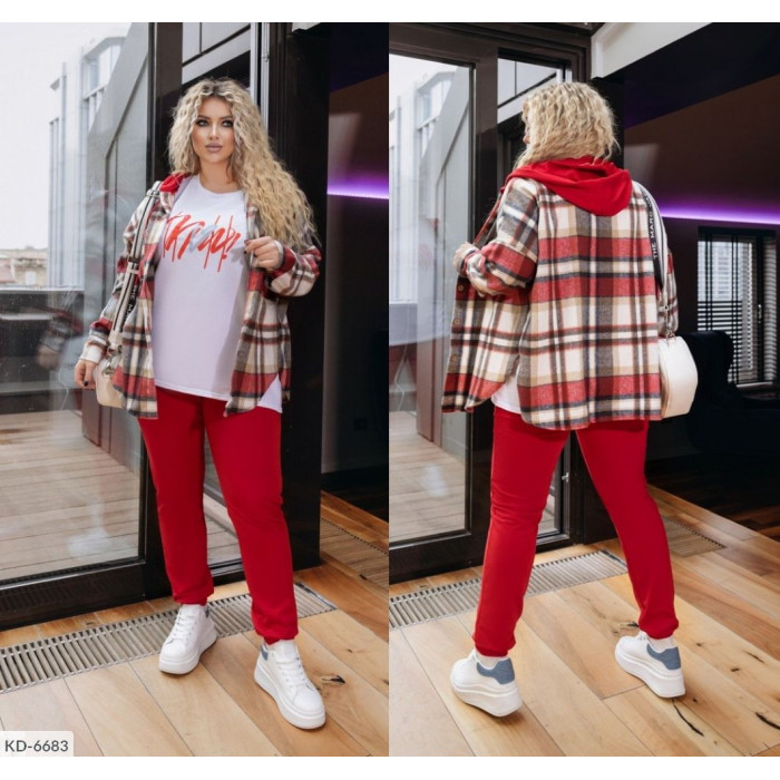 Жіночі прогулянкові костюми XL+ KD-6683 — тренди сезону