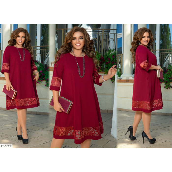 Стильні сукні Plus Size ES-5322 — ідеальна посадка для будь-якої фігури