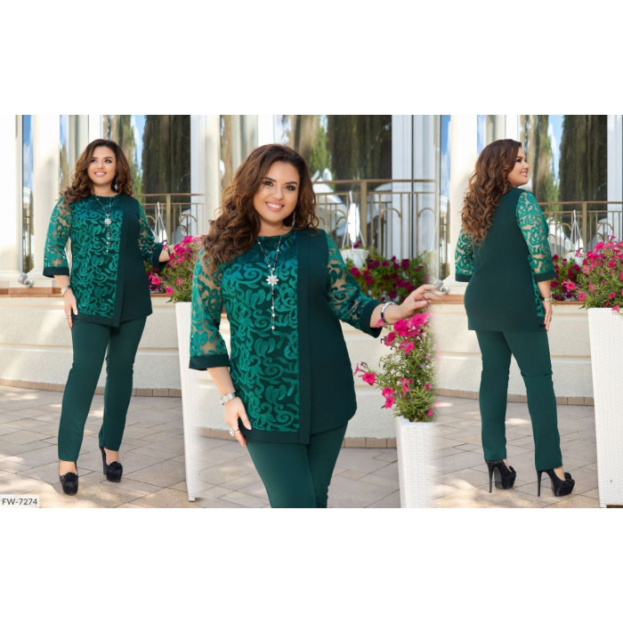 Жіночі костюми XL+ FW-7274 — елегантність і зручність