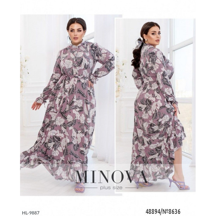 Модні сукні великого розміру HL-9887 — комфорт і краса щодня