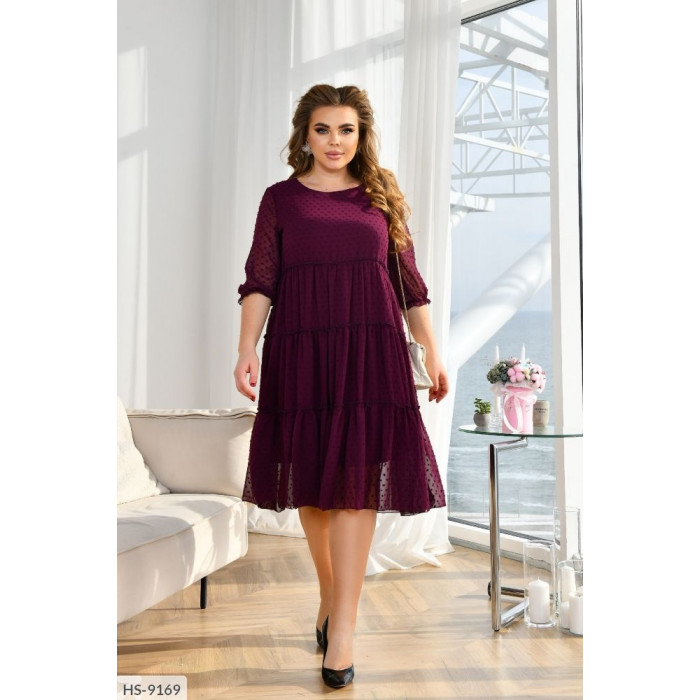 Стильні сукні Plus Size HS-9169 — ідеальна посадка для будь-якої фігури