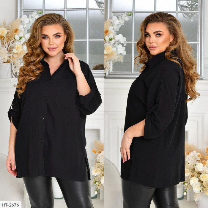 Модні сорочки і блузки великого розміру HT-2676 — елегантність і комфорт