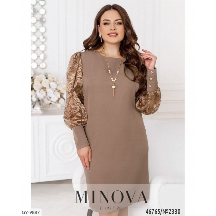 Стильні сукні Plus Size GY-9887 — ідеальна посадка для будь-якої фігури