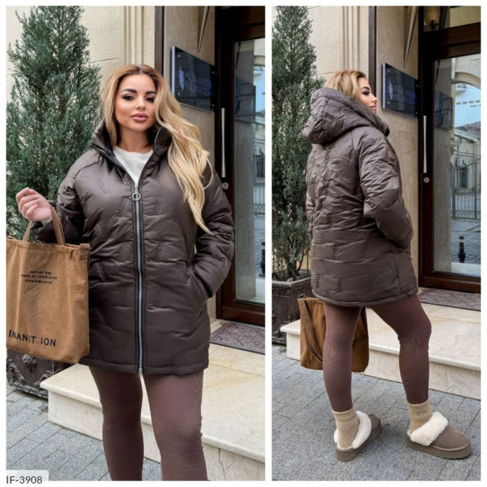 Жіночий верхній одяг Plus Size IF-3908 — тренди 2025