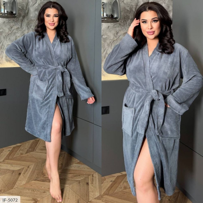 Халати Plus Size IF-5072 — елегантність для дому