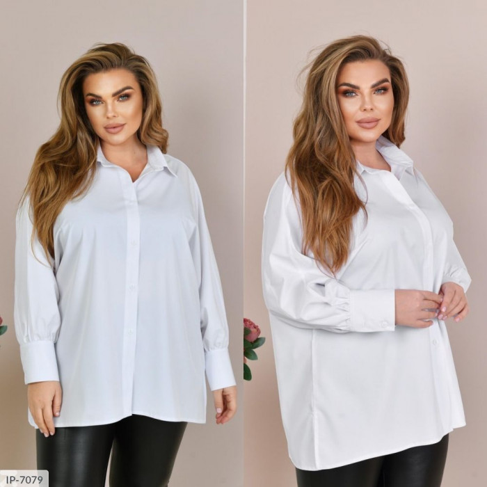 Модні сорочки і блузки великого розміру IP-7079 — елегантність і комфорт