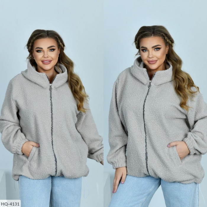 Модні куртки Plus Size HQ-4131 — зручність і мода