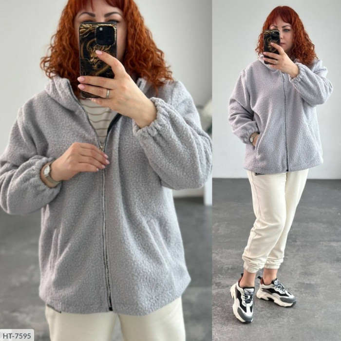 Модні куртки Plus Size HT-7595 — зручність і мода