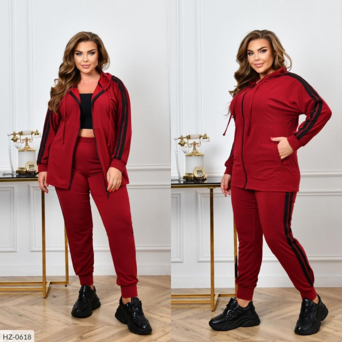 Жіночі костюми Plus Size HZ-0618 — впевненість і стиль
