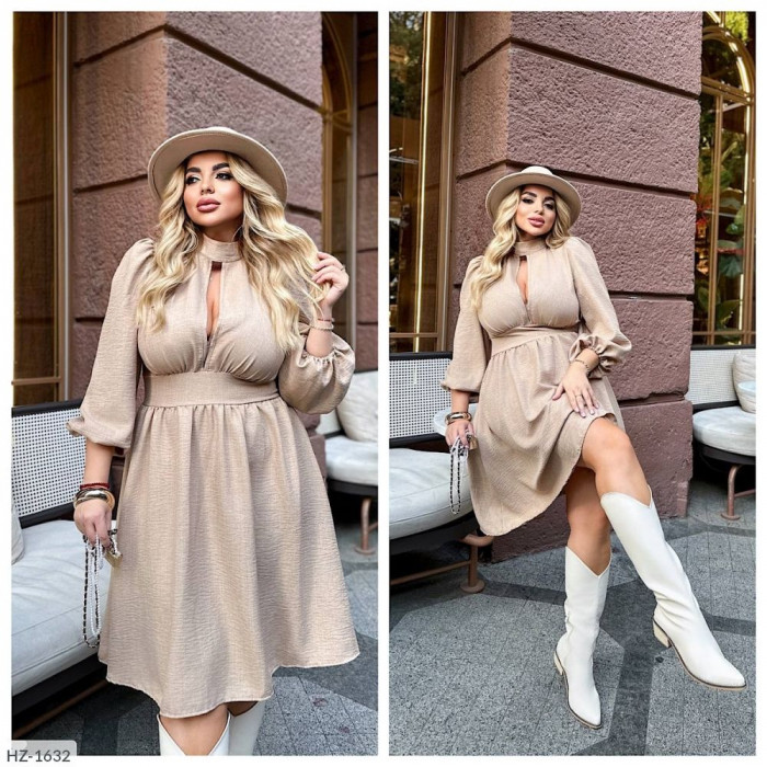 Сукні для пишних форм HZ-1632 — виглядай розкішно