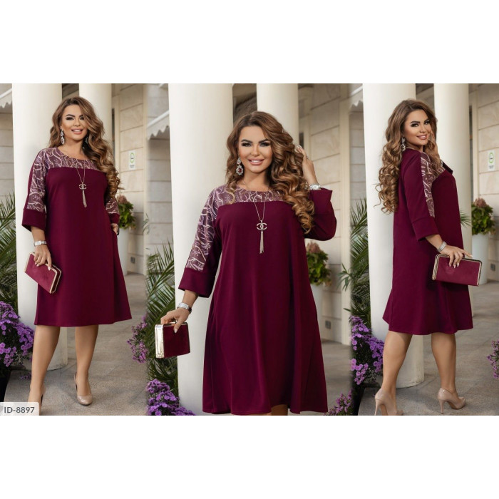 Модні сукні великого розміру ID-8897 — комфорт і краса щодня