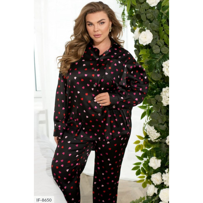 Модні піжами Plus Size IF-8650 — комфорт і якість