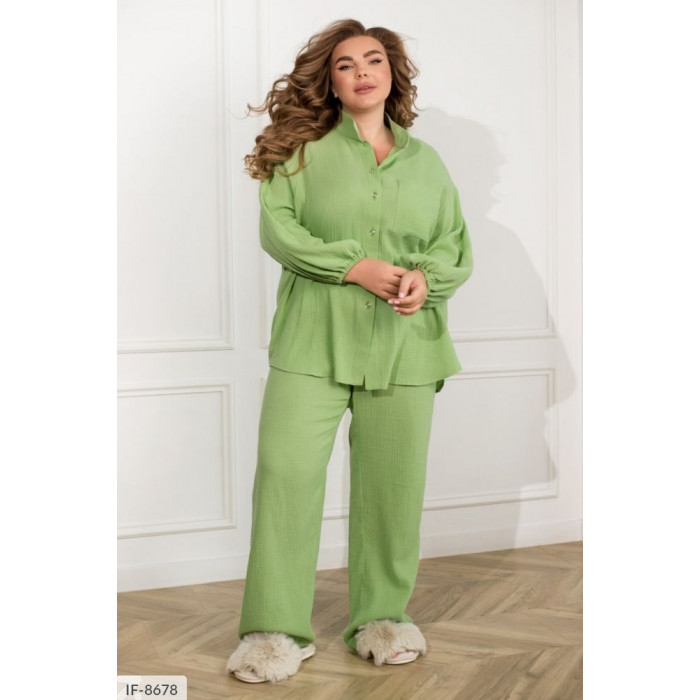 Модні піжами Plus Size IF-8678 — комфорт і якість Модні піжами Plus Size IF-8678 — комфорт і якість