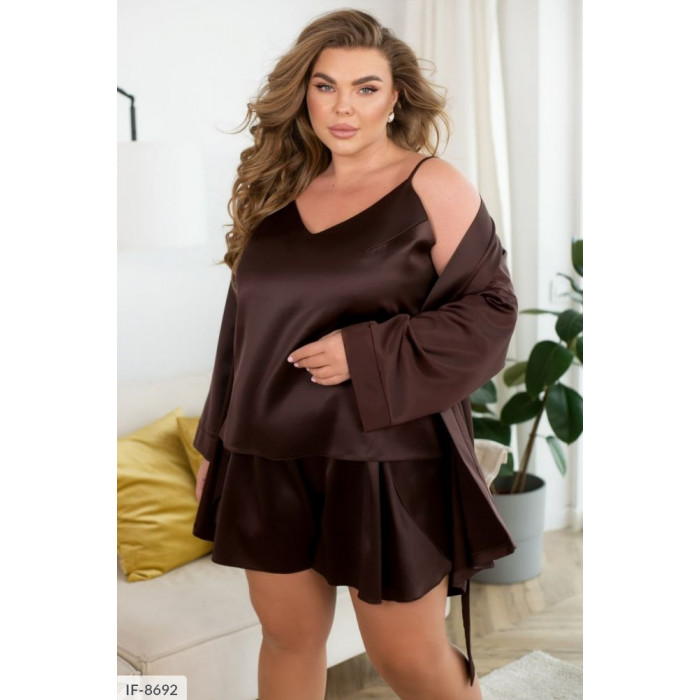 Халати XL+ IF-8692 — стильна домашня мода