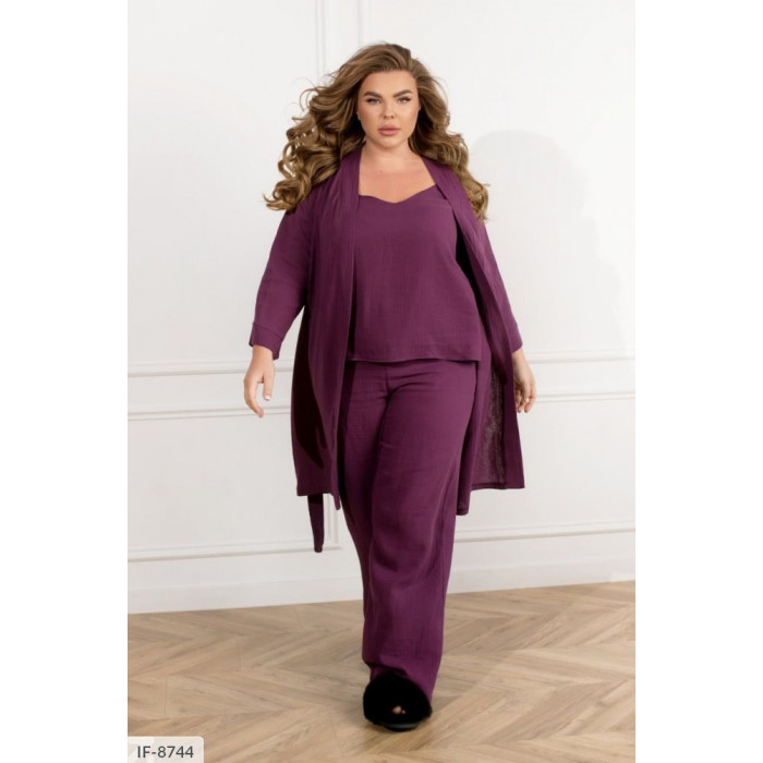Халати Plus Size IF-8744 — елегантність для дому