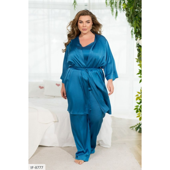 Халати Plus Size IF-8777 — елегантність для дому