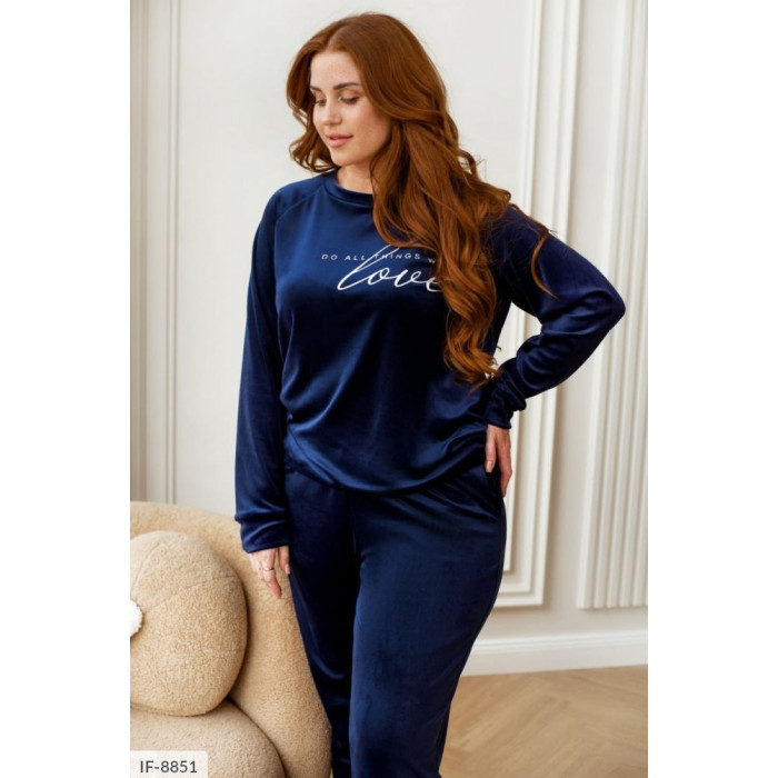 Піжами XL+ IF-8851 — м’якість і комфорт Піжами XL+ IF-8851 — м’якість і комфорт