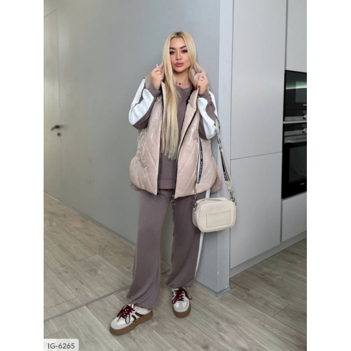 Жіночі прогулянкові костюми XL+ IG-6265 — тренди сезону