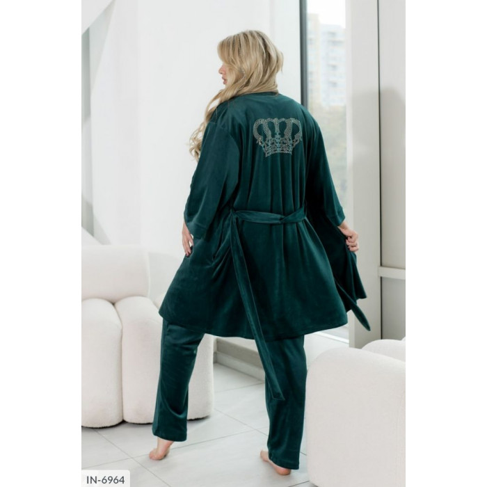 Халати Plus Size IN-6964 — елегантність для дому