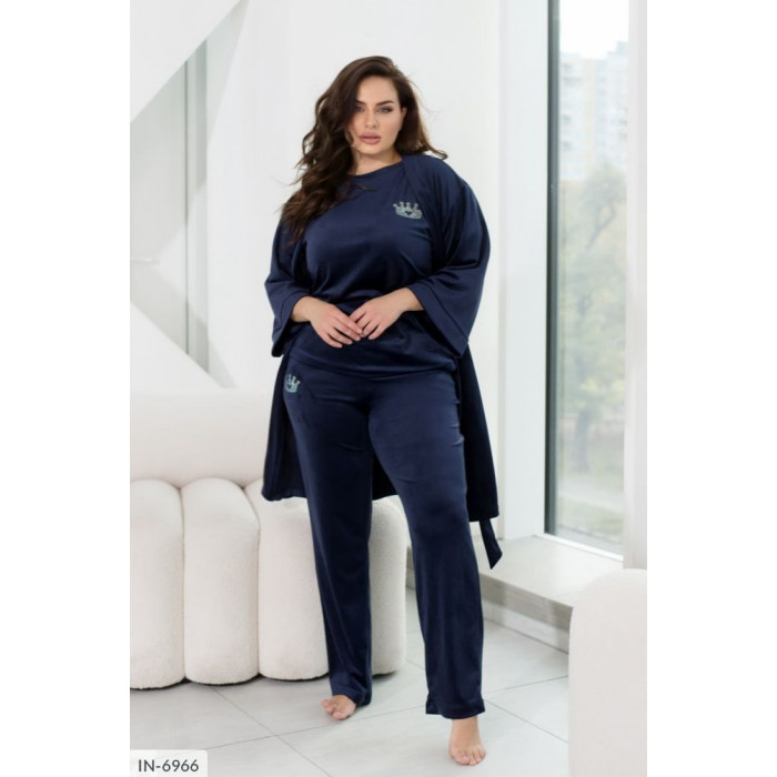 Халати Plus Size IN-6966 — практичність і шарм