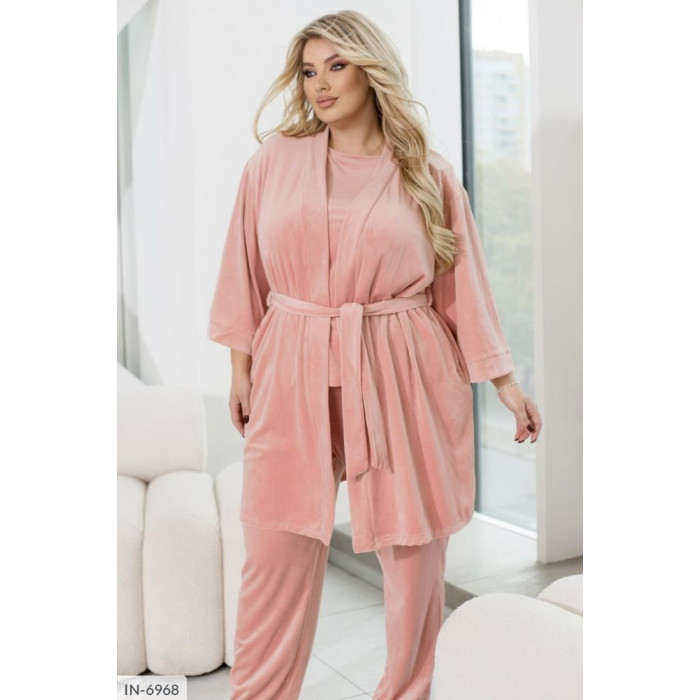 Халати Plus Size IN-6968 — практичність і шарм