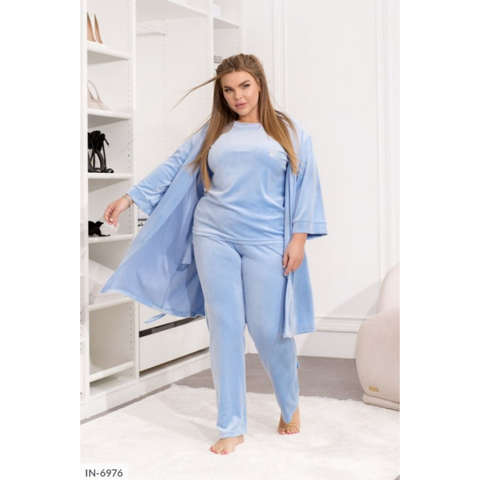 Модні піжами та халати великого розміру IN-6976 — комфорт і стиль