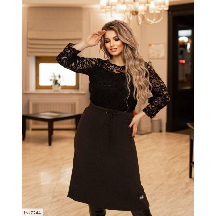 Жіночі спідниці Plus Size IN-7244 — твій комфорт і стиль