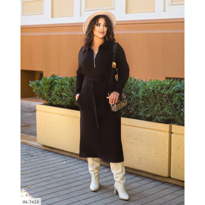 Стильні сукні Plus Size IN-7433 — ідеальна посадка для будь-якої фігури