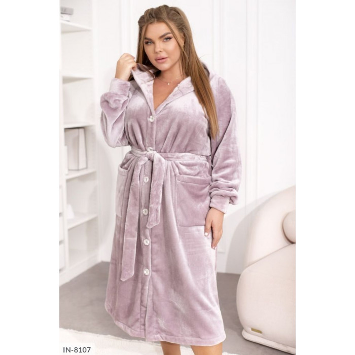 Халати XL+ IN-8107 — стильна домашня мода