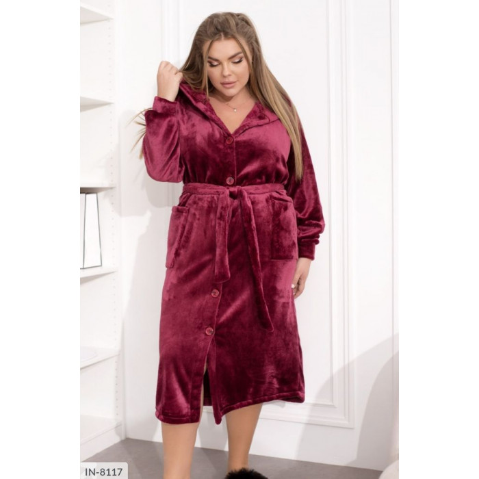 Халати Plus Size IN-8117 — елегантність для дому