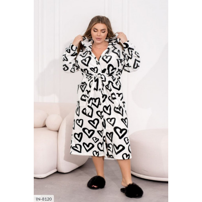 Халати Plus Size IN-8120 — практичність і шарм