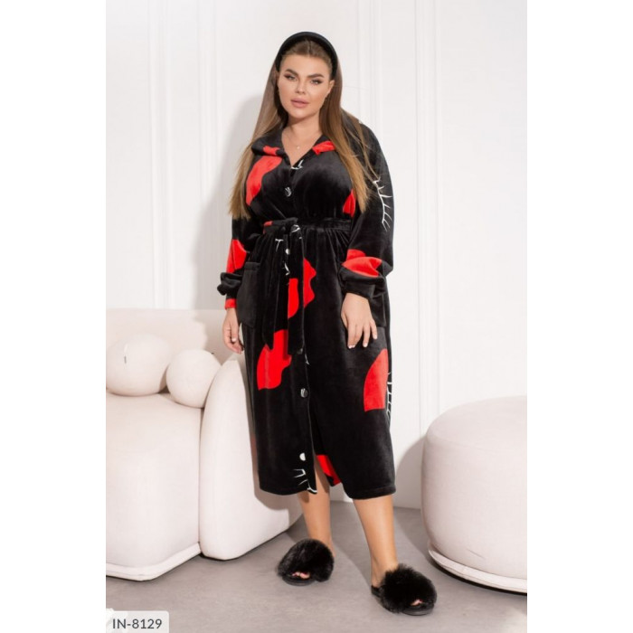 Халати XL+ IN-8129 — стильна домашня мода